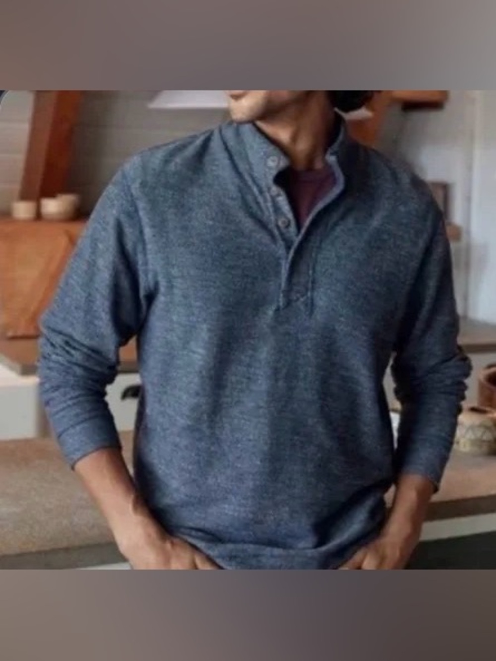Marine Layer Clayton button up pullover